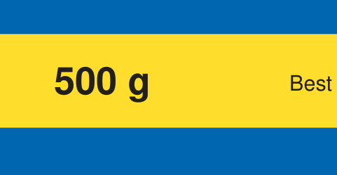 A changed pack weight, approved file